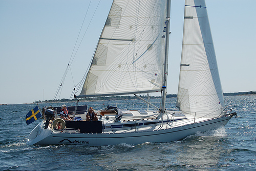 Adrienne sder om Tistronskr sommaren 2006. 
Foto Gabi Sderquist